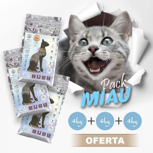 15% DTO / Pack MIAU Gatos 3 x 4 kg