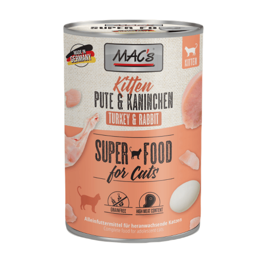 MAC's Gato Kitten Pavo y Conejo 400gr