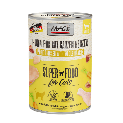 MAC's Gato Pollo con Corazones de Aves Enteros 400gr