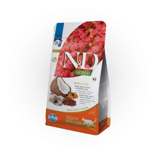 Farmina N&D Gato Pienso Quinoa - Piel y Pelaje - Arenque y Coco 1,5 kg